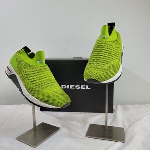 Diesel Mens S-KB Athletic Sock Sneakers Size 8.5 Green Original $198